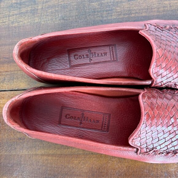Cole Haan Braided Copper Red Slip on Loafers Size: 8.5 - Picture 4 of 14